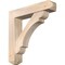 Ekena Millwork Olympic Craftsman Smooth Bracket w/ Offset Brace, Douglas Fir, 7 1/2"W x 36"D x 36"H BKT0806X36X36OLY04SDF - alternate 1